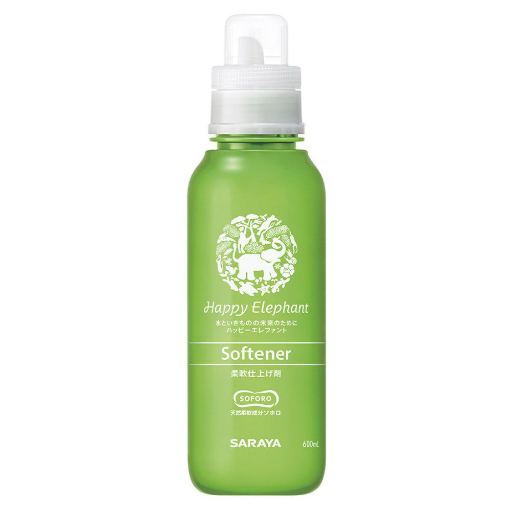 ハッピーエレファント柔軟仕上げ剤〔本体〕600mlサラヤ/柔軟剤