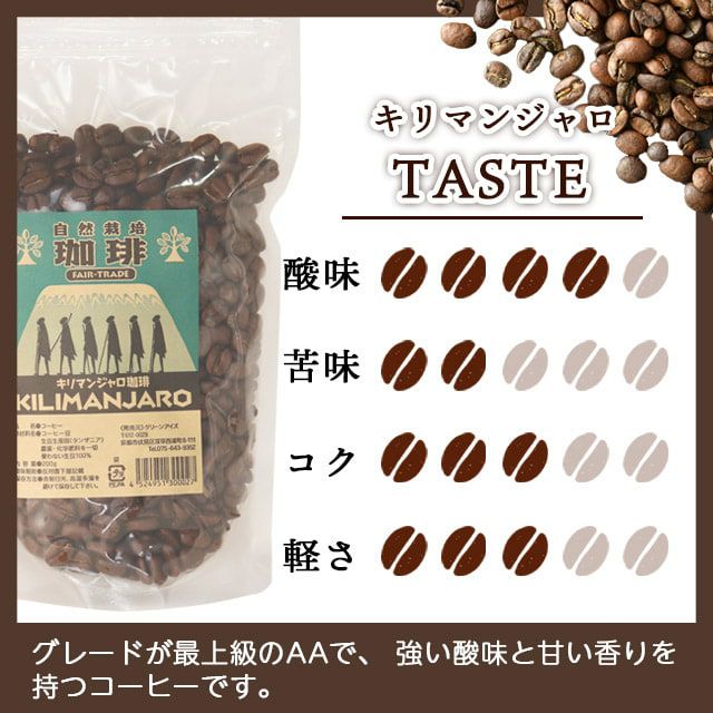 グリーンアイズコーヒーキリマンジャロ200g