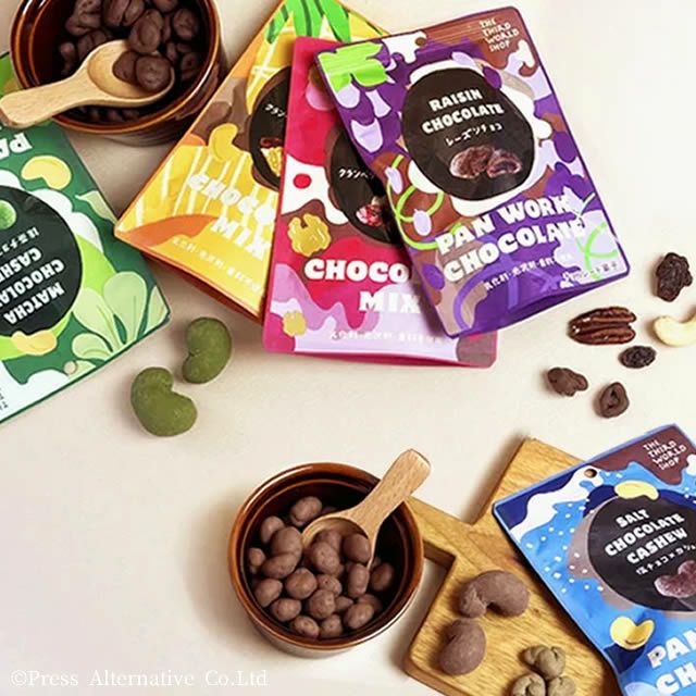 第3世界ショップフェアトレードチョコレートレーズンチョコ50g
