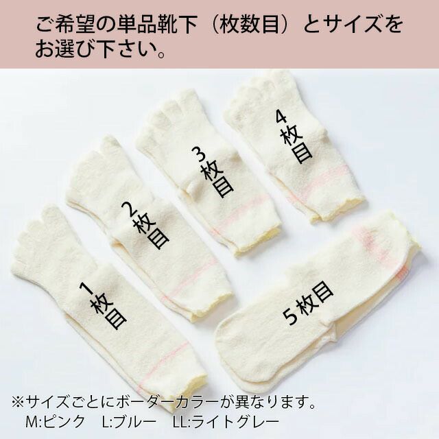 大法紡績健康組曲単品〔1・2・3・4・5枚目〕〔シルク&コットン〕【メール便可】