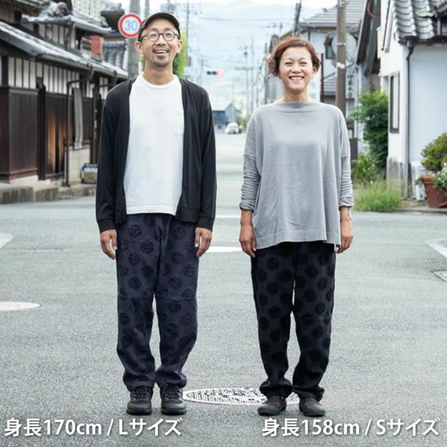 Farmers’MONPE桐生カットジャガードドット柄うなぎの寝床